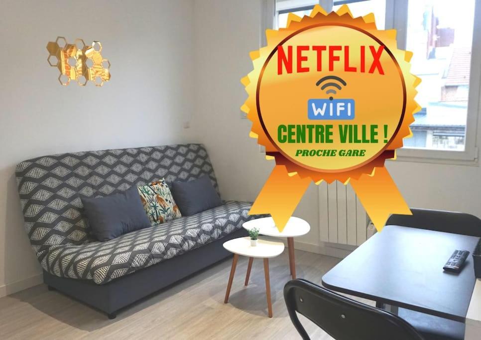 Cosy T2 Wifi Parking Proche Gare Centre Ville サン・クエンティン エクステリア 写真